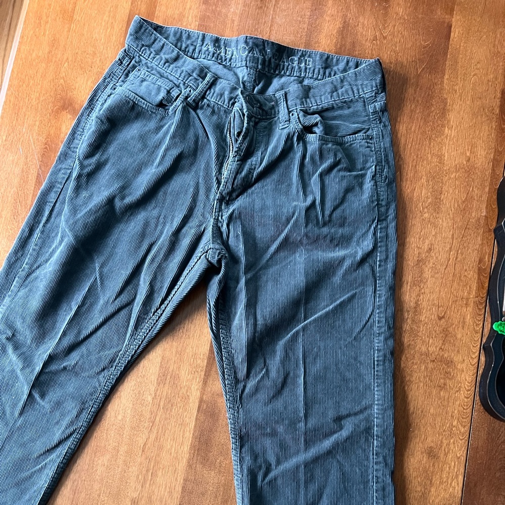 American Eagle Dark grey 33/32 Corduroy pants